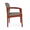 Lesro Lenox Wood Wide Guest Chair Wood Frame, Cherry, MD Farro Upholstery LW1201 - alternate 3